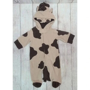 Cre8tions Cow Halloween Costume Outfit Infant Size 6 Months Brown
